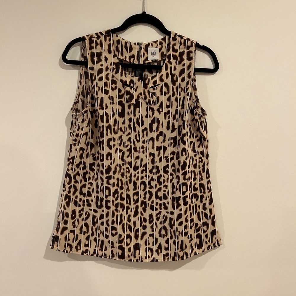 Cabi Leopard Print Ginger Top